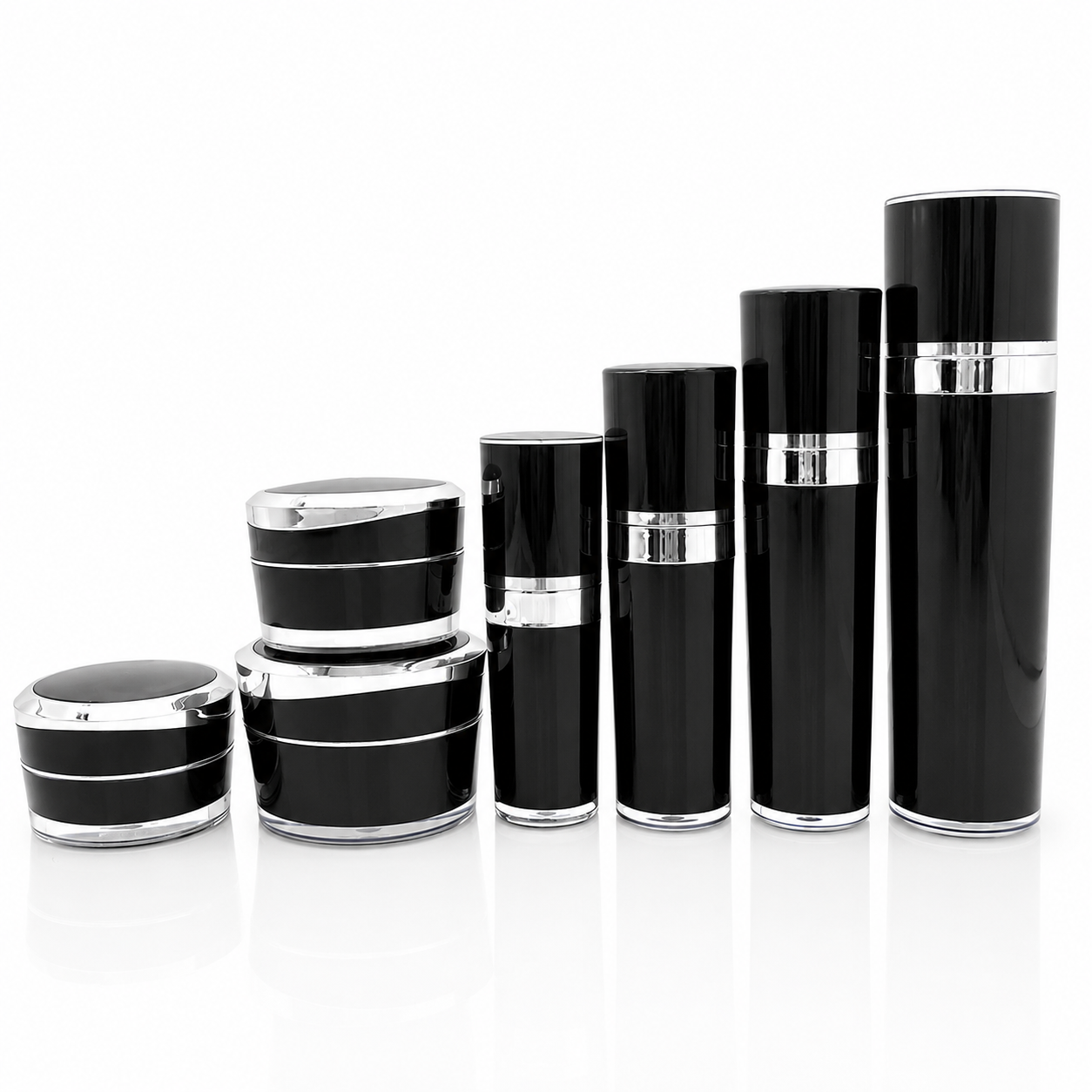 Black-Double Lid Cone Set
