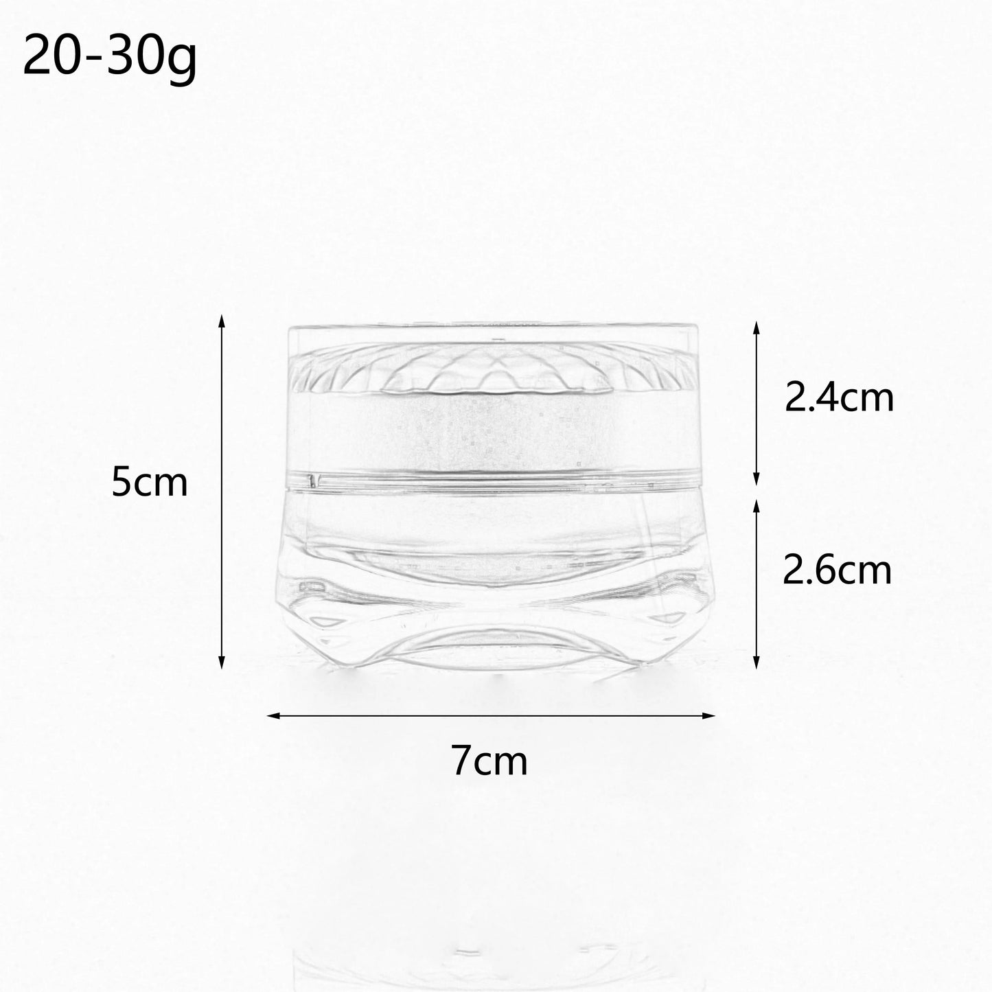 Acrylic Double Wall Cosmetic Cream Jar 20g 30g | Custom OEM