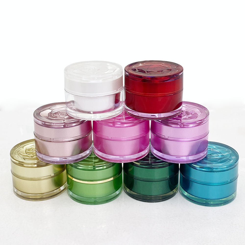 Acrylic Double Wall Pearlescent Skincare Jar 5gβ50g | Custom OEM