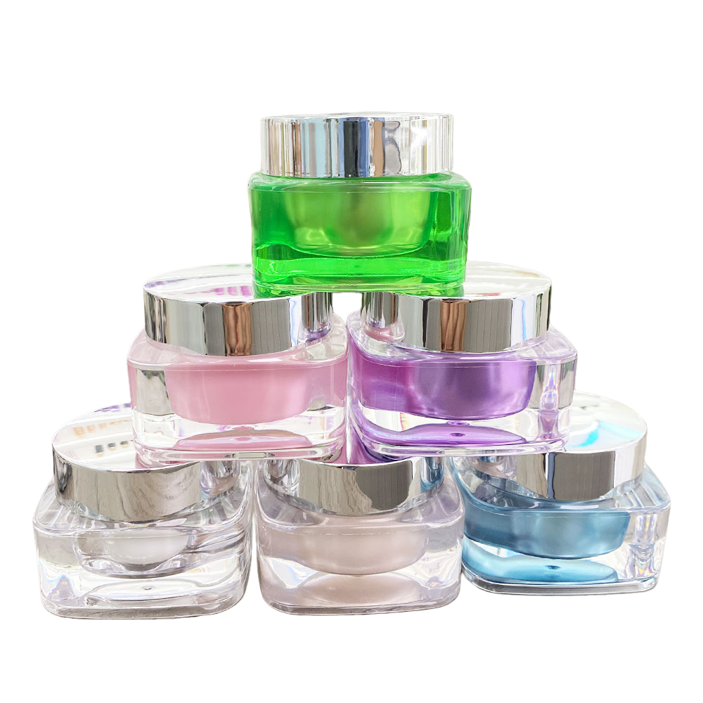 Acrylic Round Square Jar