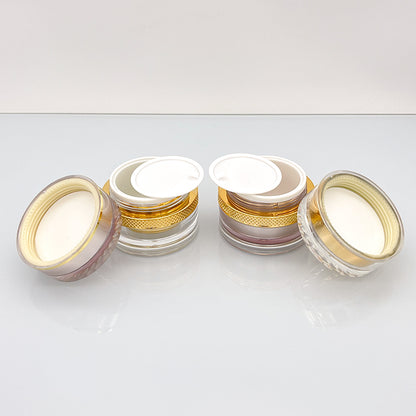 Acrylic Gold & Rose Gold Diamond Cosmetic Jar | Custom OEM