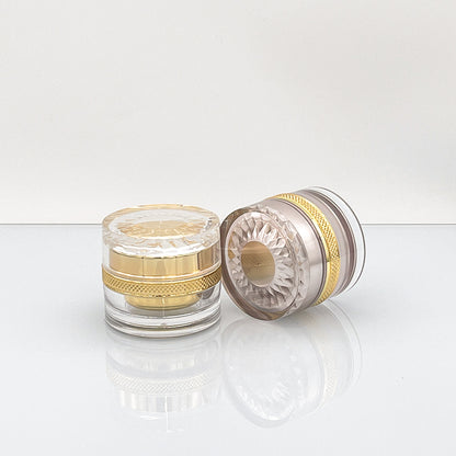 Acrylic Gold & Rose Gold Diamond Cosmetic Jar | Custom OEM