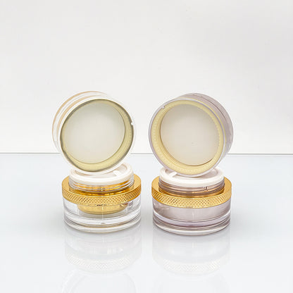 Acrylic Gold & Rose Gold Diamond Cosmetic Jar | Custom OEM