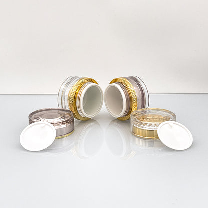 Acrylic Gold & Rose Gold Diamond Cosmetic Jar | Custom OEM