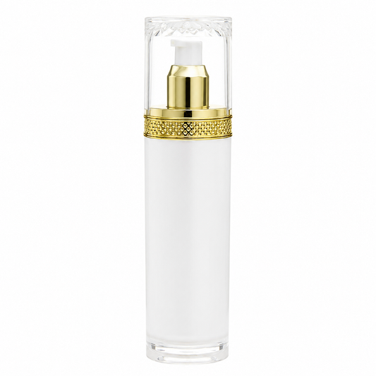 White Bottle - Gold Ring