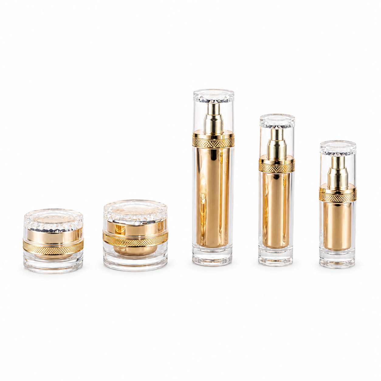 Electroplating Gold-Diamond Ring Set