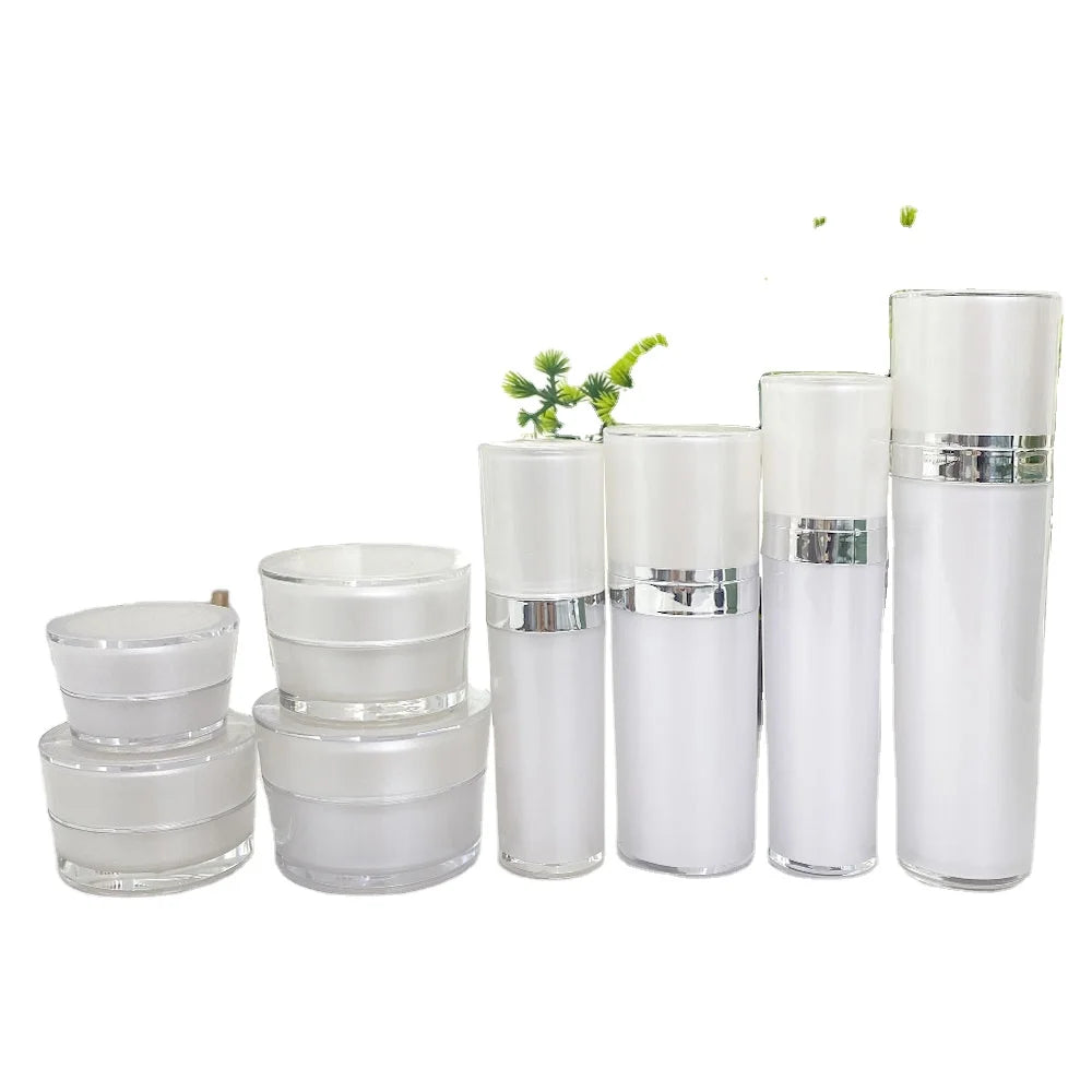 Acrylic Luxury Round Skincare Bottle 30ml 50ml | Custom OEM