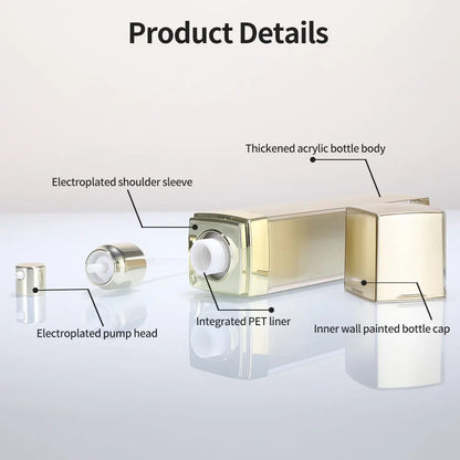 Acrylic Airless Twist Pump Bottle Luxury Serum Packaging | Custom OEM