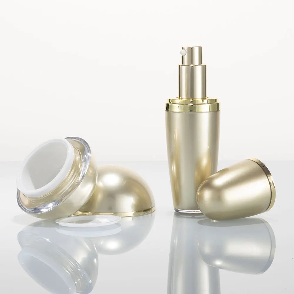 Acrylic Ball Shape Cosmetic Jar & Bottle Set | Custom OEM