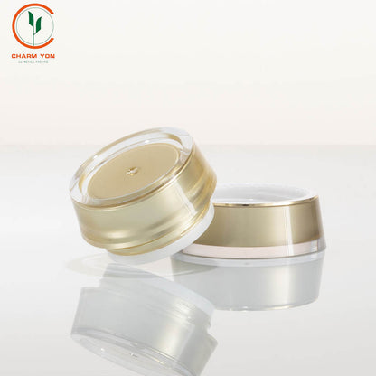 Acrylic Luxury Gold Cosmetic Bottle 30g 50g | Custom OEM