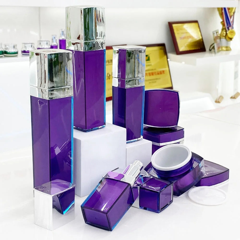 Acrylic Square Airless Lotion Bottle 30ml 50ml 100ml | Custom OEM