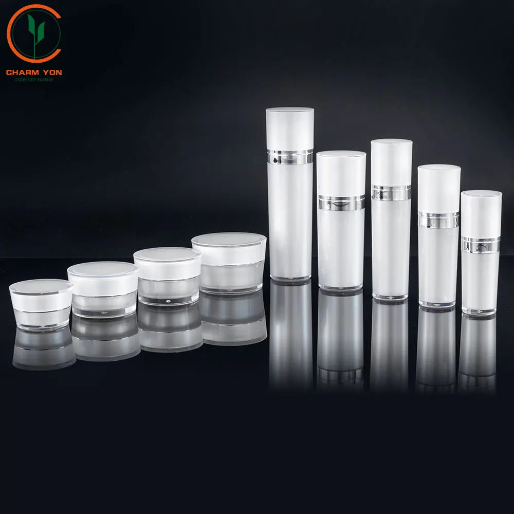 Acrylic Luxury Round Skincare Bottle 30ml 50ml | Custom OEM