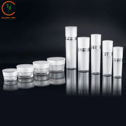 Acrylic Luxury Round Skincare Bottle 30ml 50ml | Custom OEM