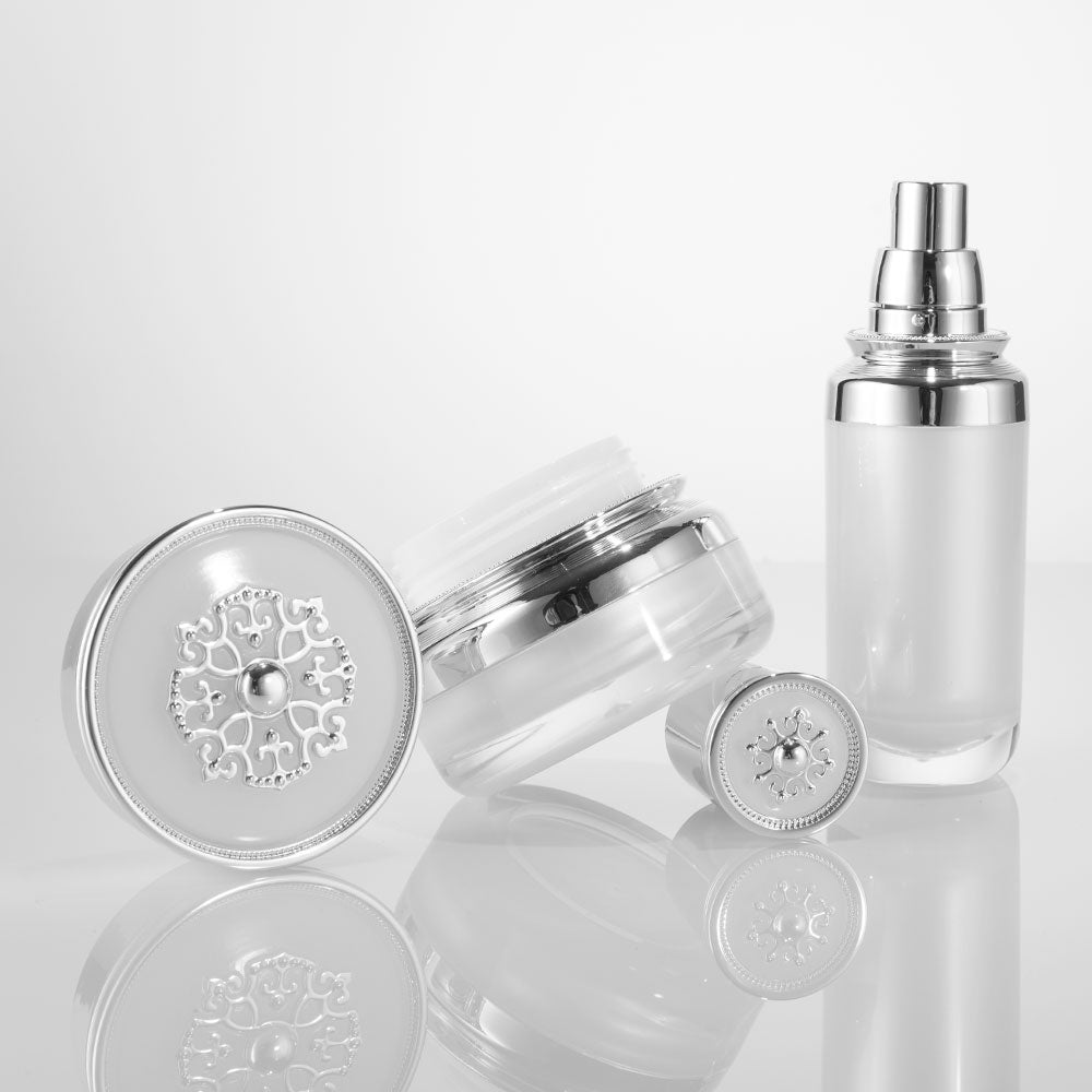 Acrylic Luxury Cream Jar White | Custom OEM