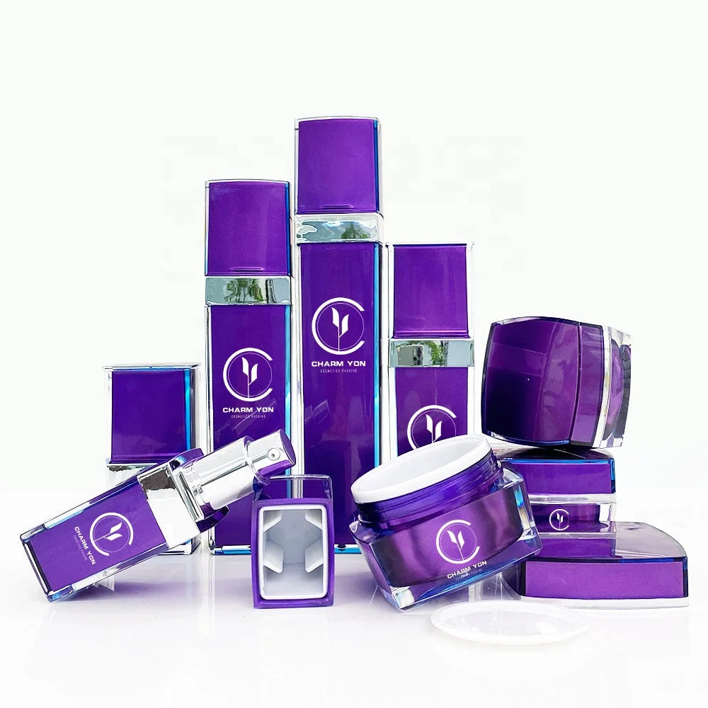 Acrylic Square Airless Lotion Bottle 30ml 50ml 100ml | Custom OEM