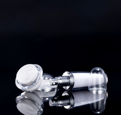 Acrylic Cosmetic Packaging Set Transparent Lid 15g–120ml | Custom OEM