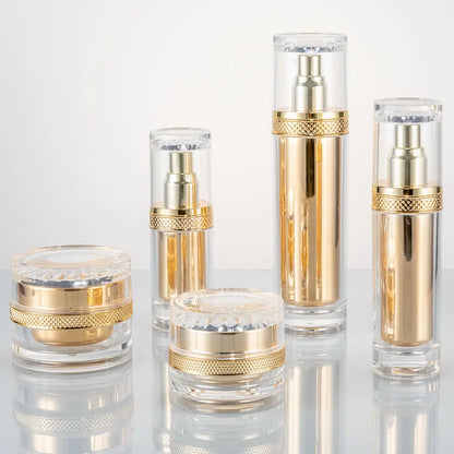 PP Luxury Gold Pump Jar 30ml 50ml | Custom OEM