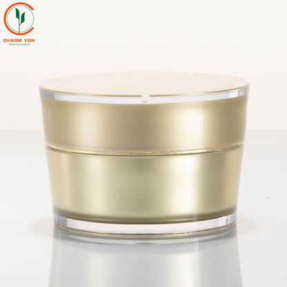 Acrylic Luxury Gold Cosmetic Bottle 30g 50g | Custom OEM