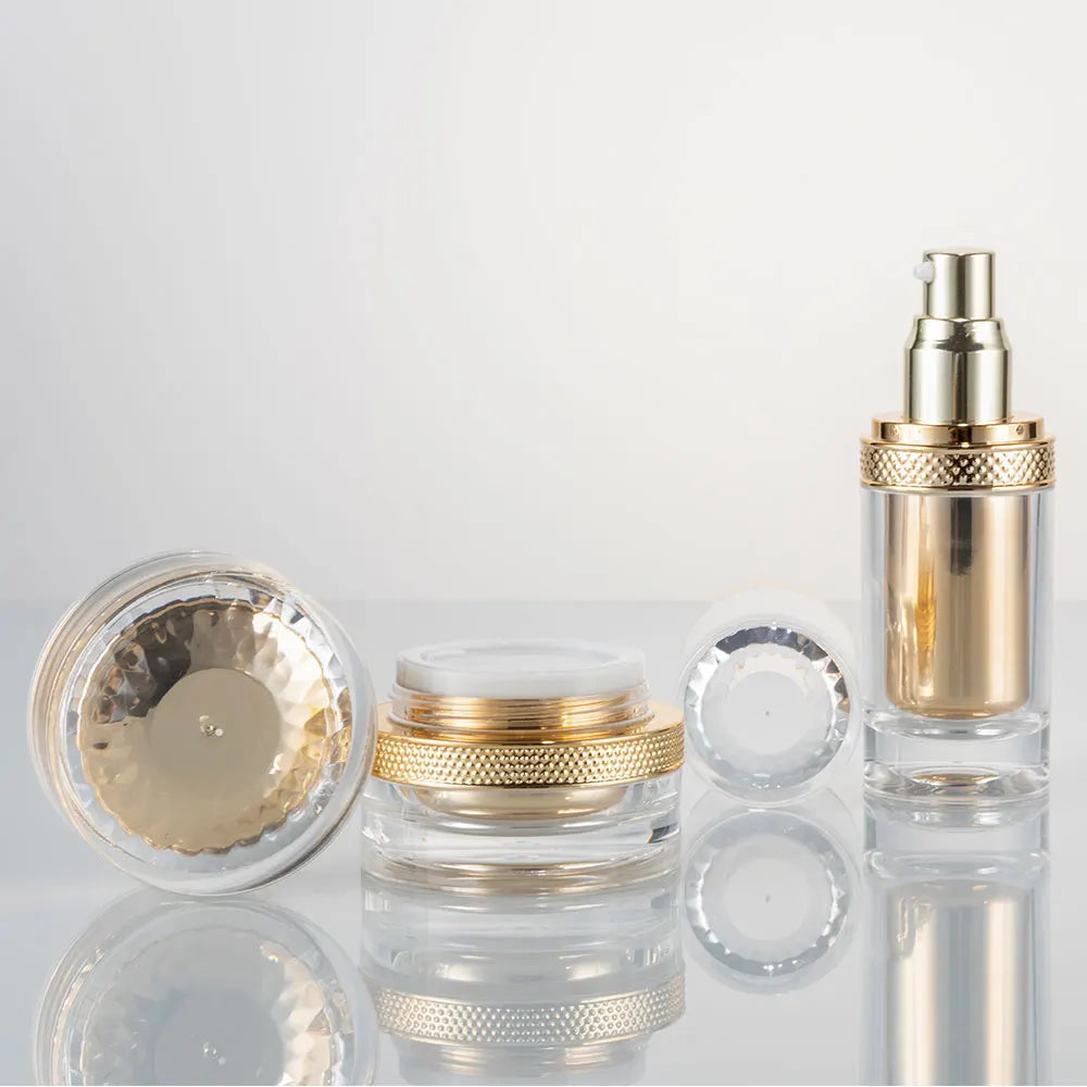 Acrylic Luxury Lotion & Serum Packaging Set 30ml 50ml 100ml | Custom OEM