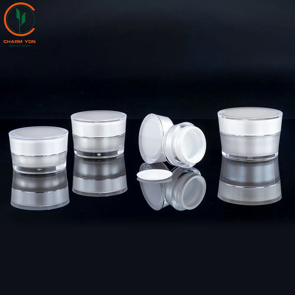 Acrylic Luxury Round Skincare Bottle 30ml 50ml | Custom OEM