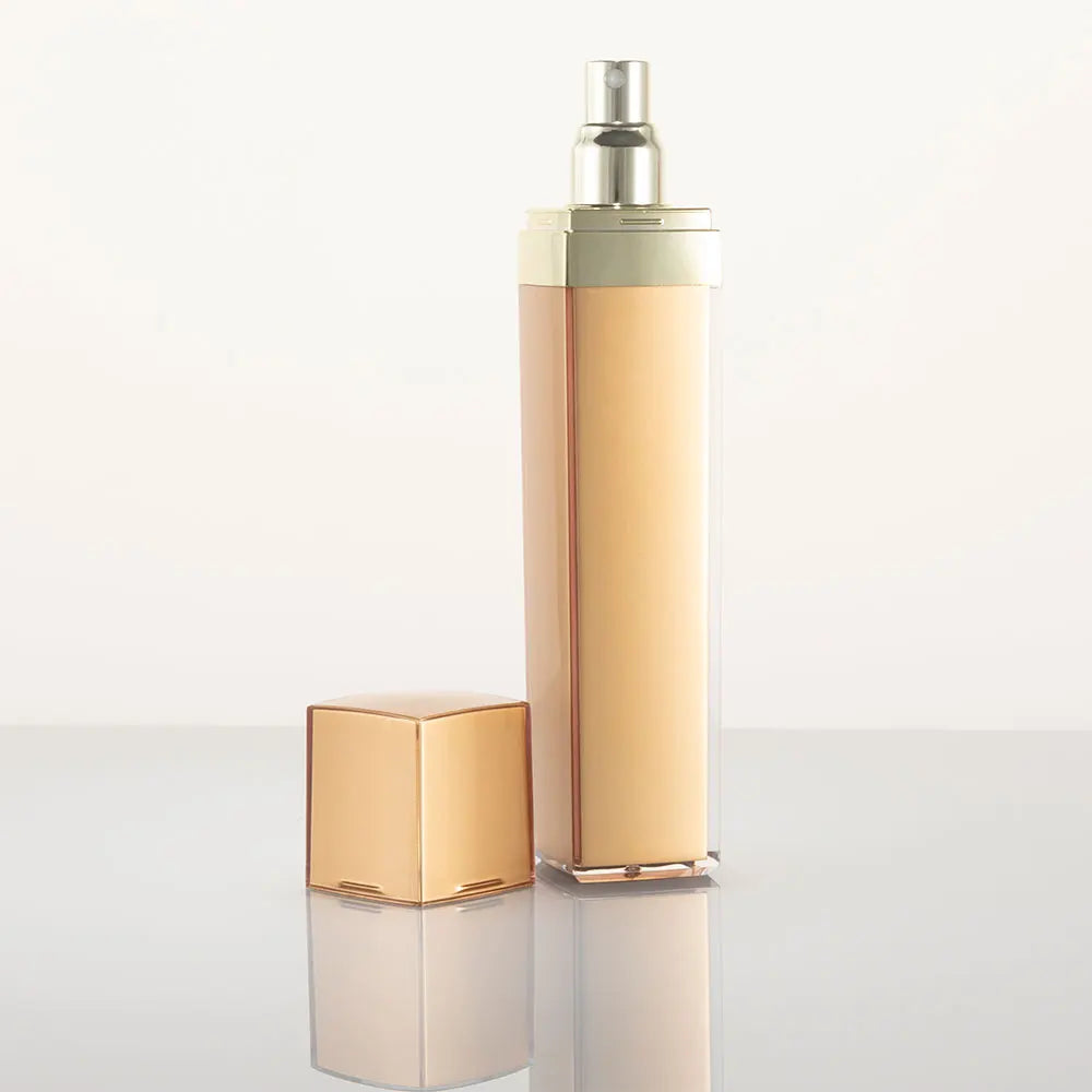 Acrylic Square Vacuum Skincare Bottle & Jar 15ml–120ml | Custom OEM