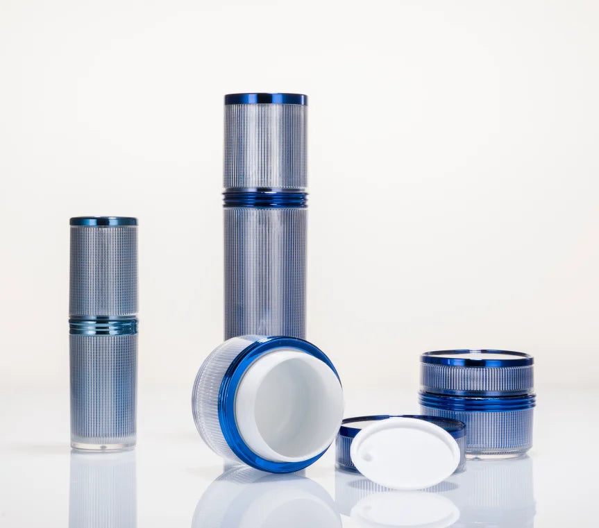 Acrylic Mirror Finish Cosmetic Bottle & Jar Set 30ml 50ml 100ml | Custom OEM