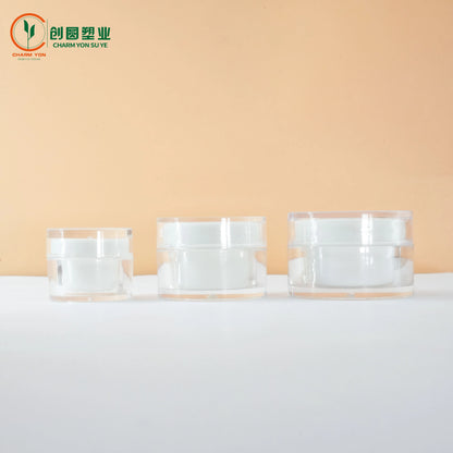 Acrylic Cosmetic Cream Jar White 5g 10g | Custom OEM