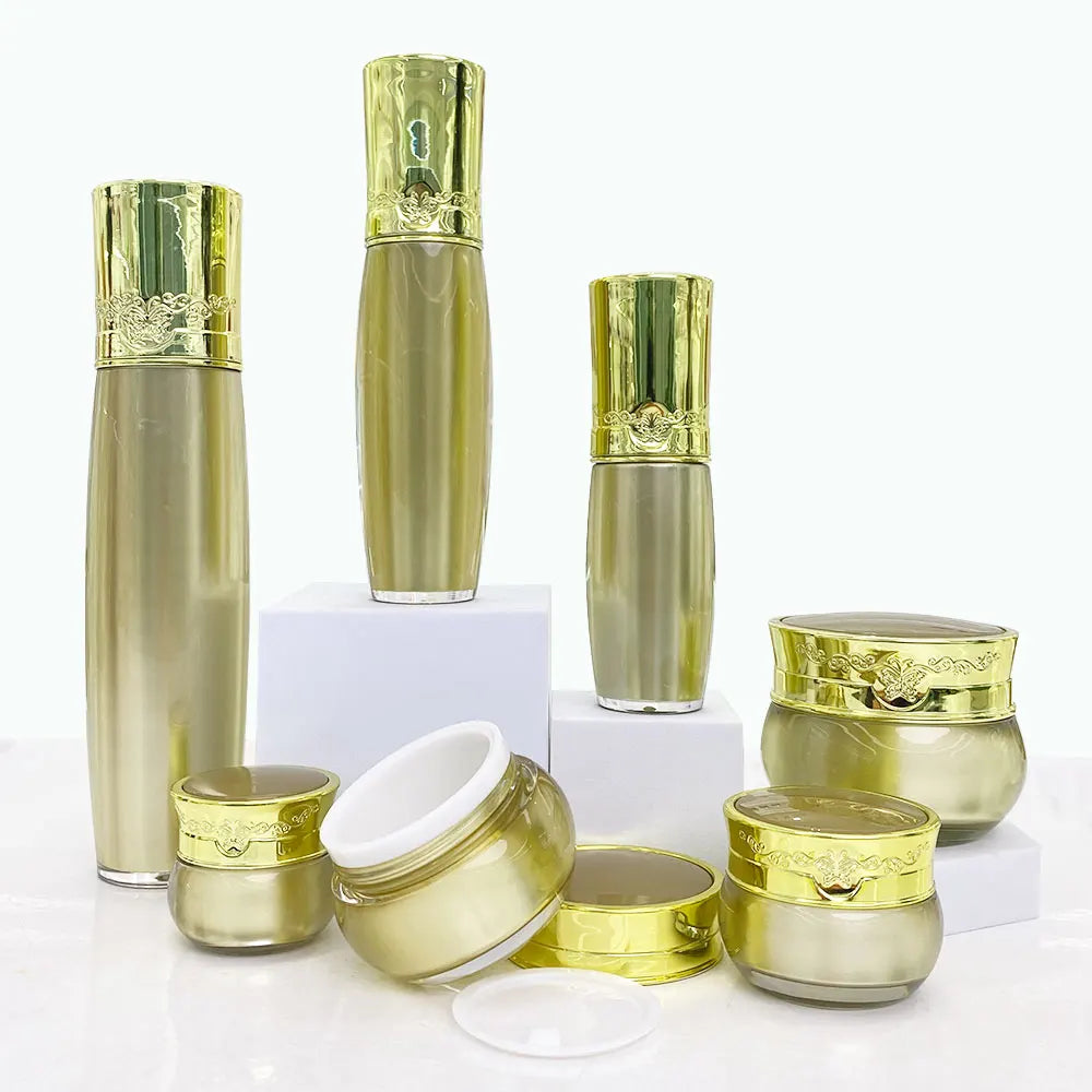 Acrylic Double Wall Cream Jar & Bottle Set 1oz–3oz | Custom OEM