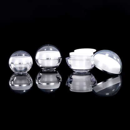 Acrylic Cosmetic Packaging Set Transparent Lid 15g–120ml | Custom OEM