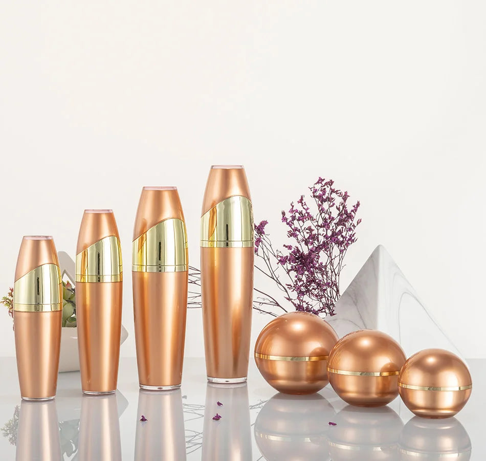Acrylic Ball Shape Luxury Pump Skincare Set 15g–120ml | Custom OEM