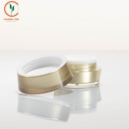 Acrylic Luxury Gold Cosmetic Bottle 30g 50g | Custom OEM