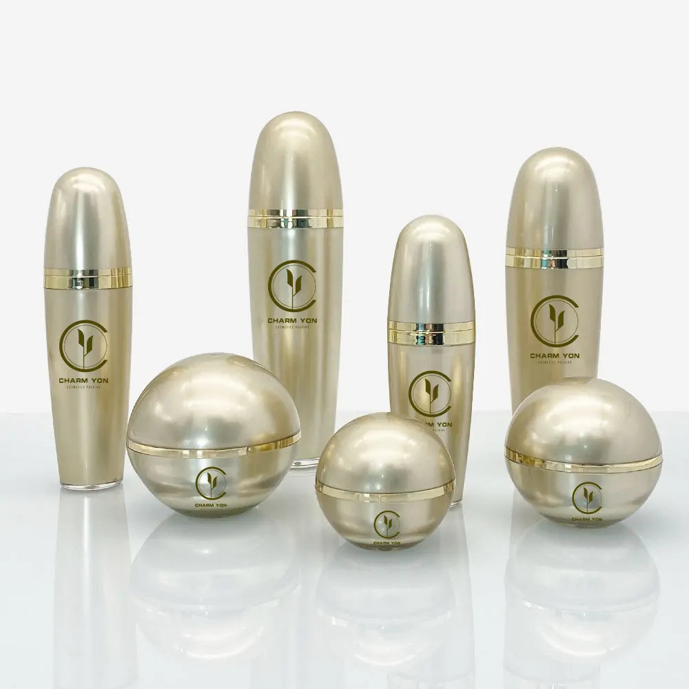 Acrylic Ball Shape Cosmetic Jar & Bottle Set | Custom OEM