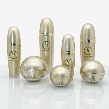 Acrylic Ball Shape Cosmetic Jar & Bottle Set | Custom OEM