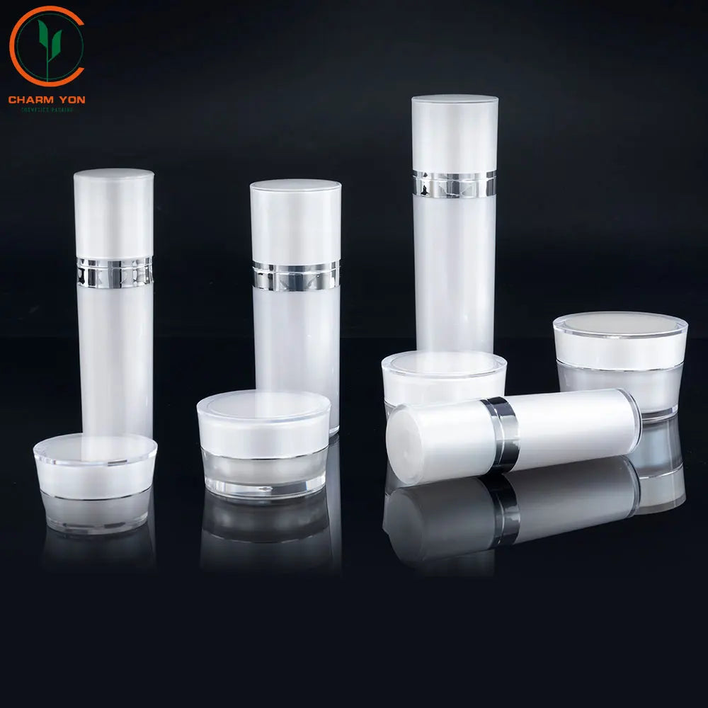 Acrylic Luxury Round Skincare Bottle 30ml 50ml | Custom OEM