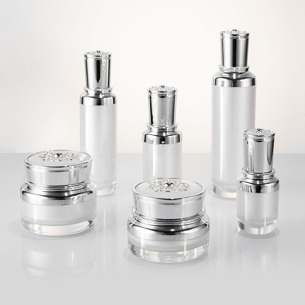 Acrylic Luxury Cream Jar White | Custom OEM