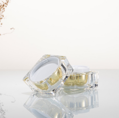 Acrylic Gold Cosmetic Jar 30g | Custom OEM