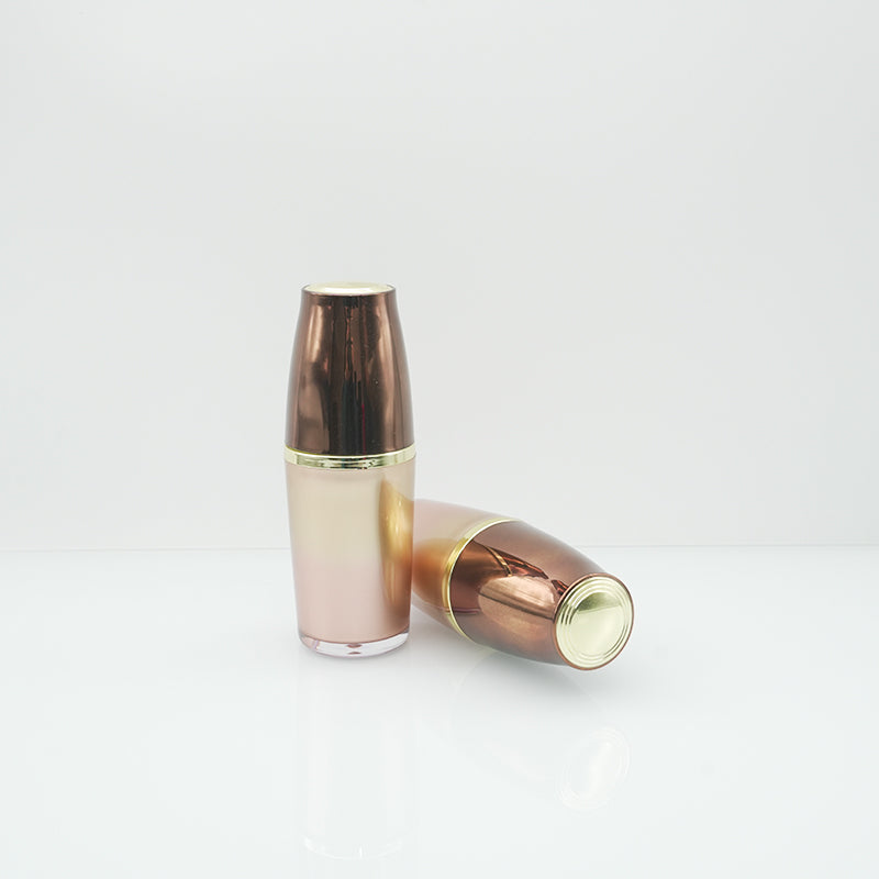 Glossy Lid Green and Brown Bottle