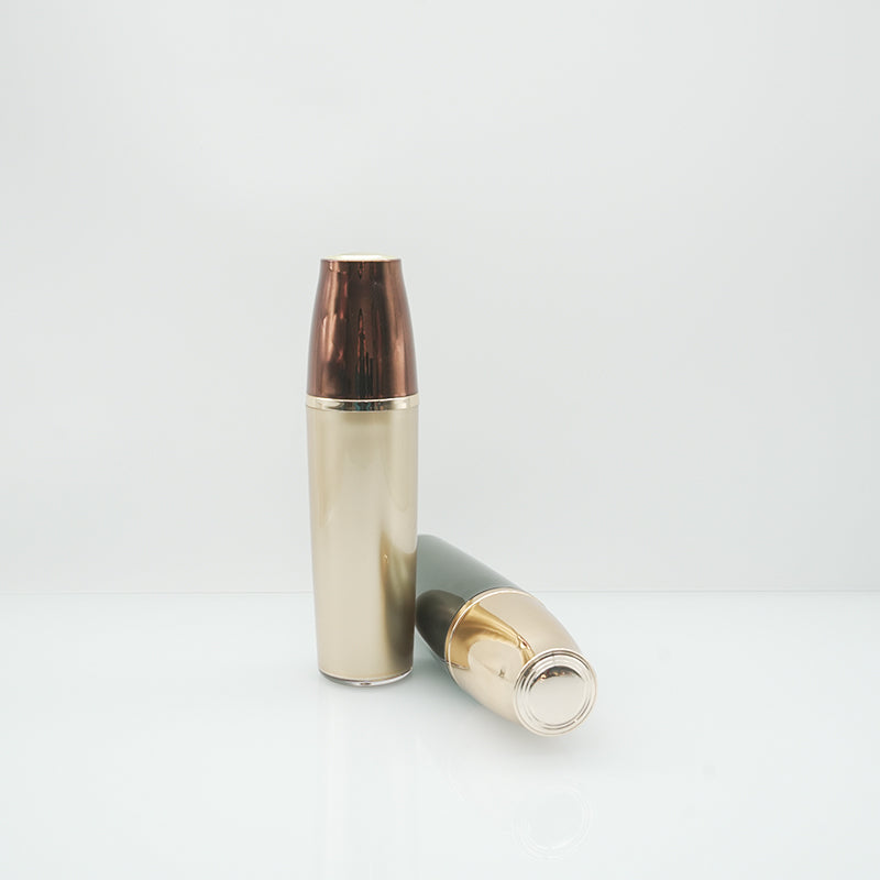 Glossy Lid Green and Brown Bottle