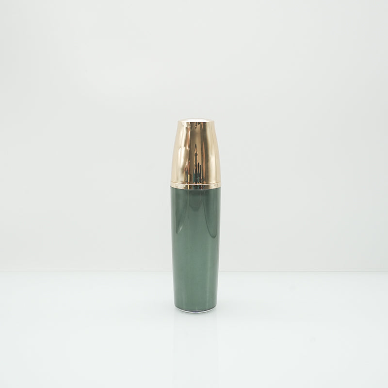 Glossy Lid Green and Brown Bottle