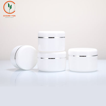Acrylic White Straight Cream Jar | Custom OEM