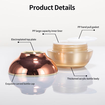 Acrylic Glossy Gold Cosmetic Set | Custom OEM