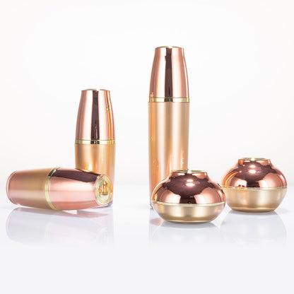 Acrylic Glossy Gold Cosmetic Set | Custom OEM
