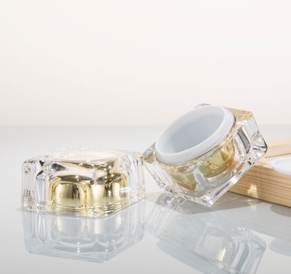 Acrylic Gold Cosmetic Jar 30g | Custom OEM