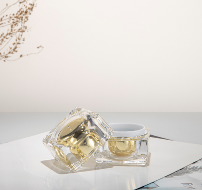 Acrylic Gold Cosmetic Jar 30g | Custom OEM