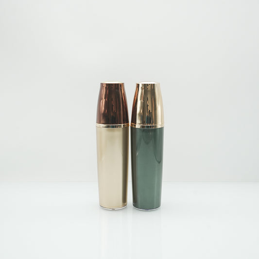 Glossy Lid Green and Brown Bottle